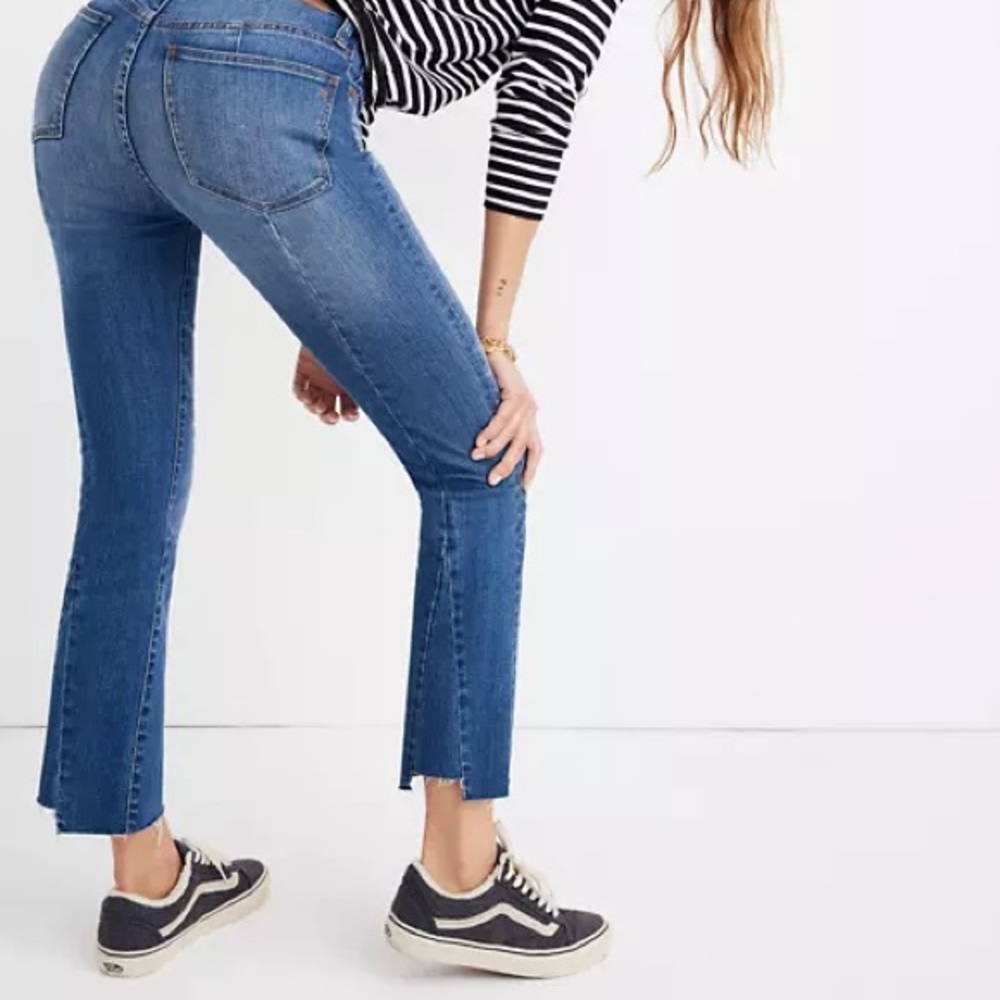 Madewell cali demi boot back seam kemper wash